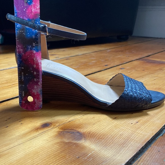 Cole Haan navy blue wedge sandals - Picture 7 of 8